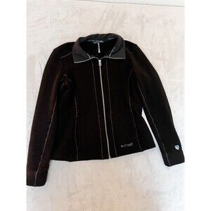Kuhl Stella Alfpaca Fleece Full Zip Sweater Jacket Black 4345 Women's Size M